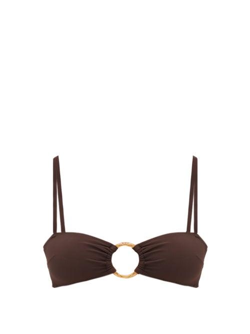 Matchesfashion.com Belize - Hailey Bandeau Bikini Top - Womens - Brown