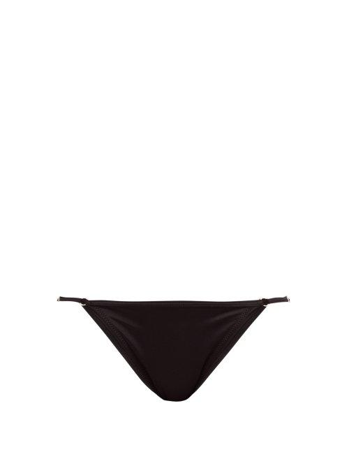 Matchesfashion.com Solid & Striped - Lulu Mid Rise Bikini Briefs - Womens - Black