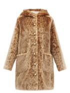Matchesfashion.com Shrimps - Gloria Leopard Print Faux Fur Hooded Coat - Womens - Leopard