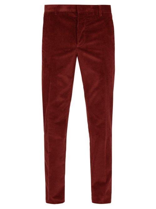 Matchesfashion.com Prada - Corduroy Trousers - Mens - Red