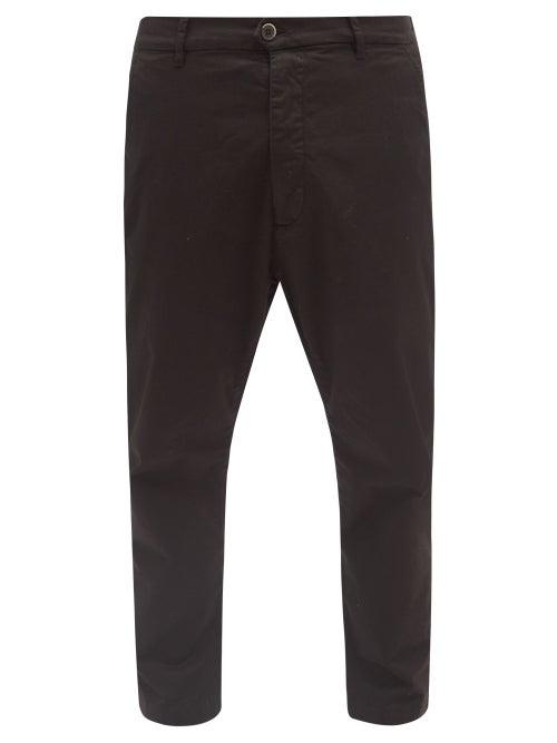 Barena Venezia - Rostro Cotton-blend Straight-leg Trousers - Mens - Black