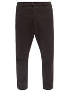 Barena Venezia - Rostro Cotton-blend Straight-leg Trousers - Mens - Black