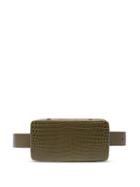 Matchesfashion.com Lutz Morris - Evan Crocodile-effect Leather Belt Bag - Womens - Khaki
