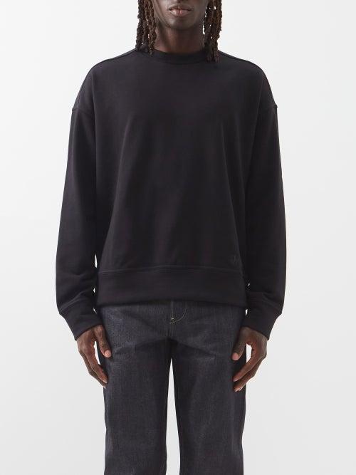 Jil Sander - Logo-embroidered Cotton Sweatshirt - Mens - Black