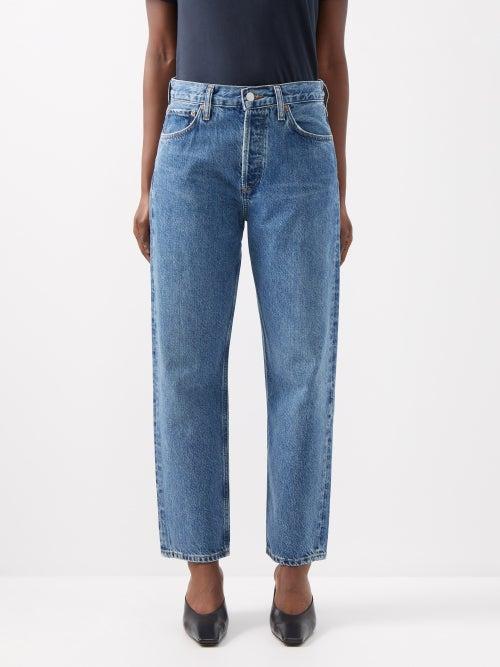 Agolde - Wyman Low-rise Straight-leg Organic Denim Jeans - Womens - Mid Denim