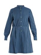 A.p.c. Lili Striped Cotton-twill Shirtdress