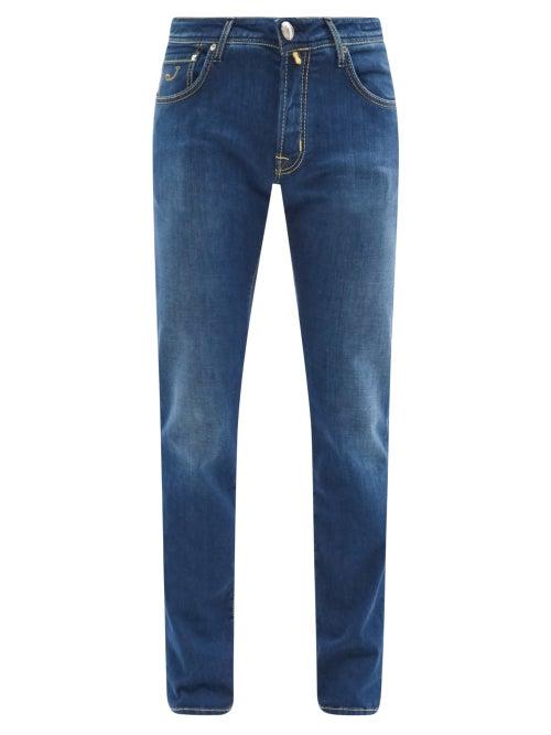 Matchesfashion.com Jacob Cohn - Slim-leg Jeans - Mens - Dark Blue