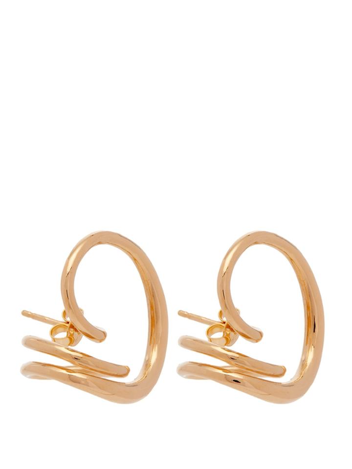 Charlotte Chesnais Round Trip 18kt Gold-plated Earrings