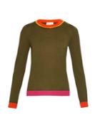Redvalentino Contrast Trim Wool-knit Sweater