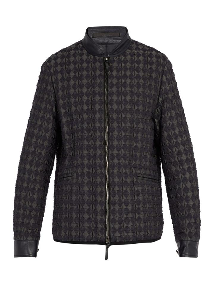 Giorgio Armani Diamond-quilted Bomber Jacket