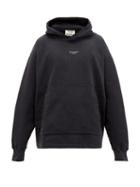Matchesfashion.com Acne Studios - Franklin Logo-print Cotton Hooded Sweatshirt - Mens - Black