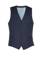 Matchesfashion.com Gucci - Striped Wool Waistcoat - Mens - Navy