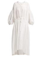 Matchesfashion.com Love Binetti - A Fun Fun Cotton Dress - Womens - White