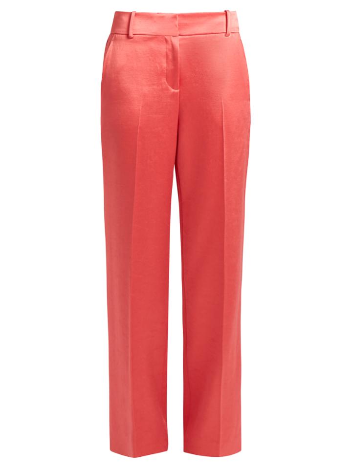 Sies Marjan Mid-rise Straight-leg Satin Trousers