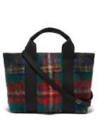 Muu - Yotto Tartan Felt Basket Bag - Womens - Red Multi