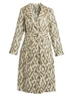 Raquel Allegra Abstract-jacquard Cotton-blend Coat