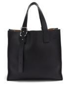 Matchesfashion.com Loewe - Buckle Grained-leather Tote Bag - Mens - Black