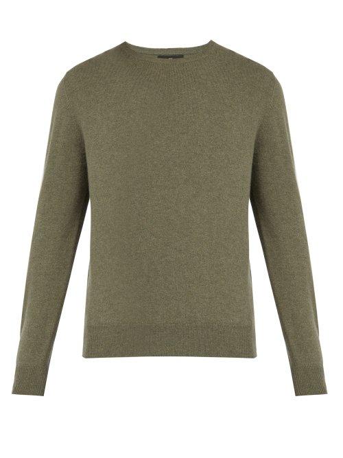 Matchesfashion.com Allude - Crew Neck Cashmere Sweater - Mens - Green