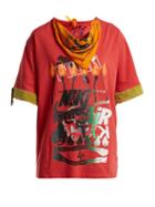 Matchesfashion.com Noki - Customised Street Couture Bandana T Shirt - Womens - Red Multi