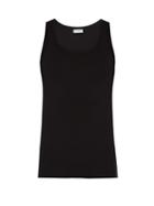 Matchesfashion.com Dolce & Gabbana - Embroidered Logo Pyjama Vest - Mens - Black