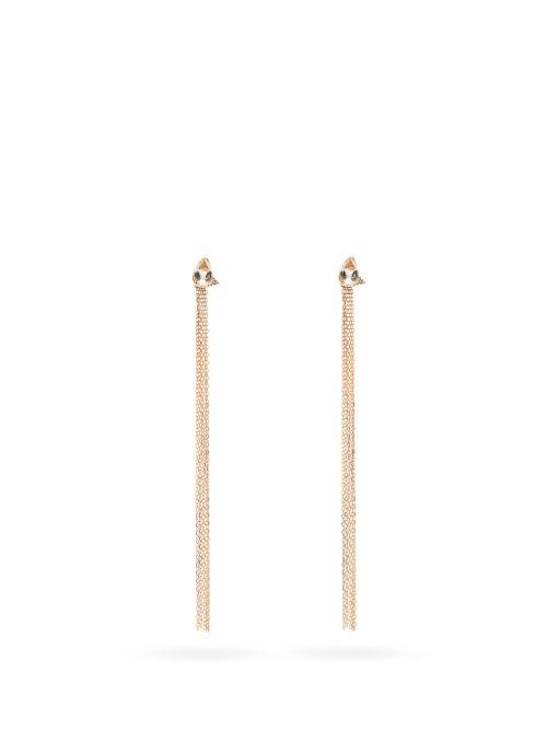 Matchesfashion.com Mizuki - Diamond, Topaz & 14kt Gold Fringe Earrings - Womens - Gold