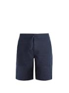 Matchesfashion.com Onia - Max Drawstring Linen Shorts - Mens - Navy
