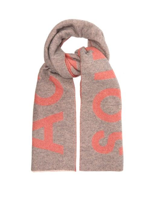 Matchesfashion.com Acne Studios - Toronty Wool Blend Scarf - Mens - Grey Multi