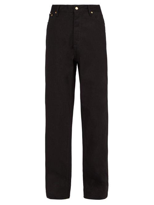 Matchesfashion.com Eytys - Benz Raw Wide Leg Jeans - Mens - Black