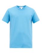 Matchesfashion.com Comme Des Garons Shirt - Crew Neck Cotton Jersey T Shirt - Mens - Blue Multi