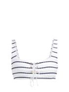 Matchesfashion.com Heidi Klein - Dubrovnik Striped Bikini Top - Womens - Navy Stripe
