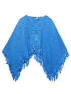 Anna Kosturova Baja Hooded Crochet Poncho