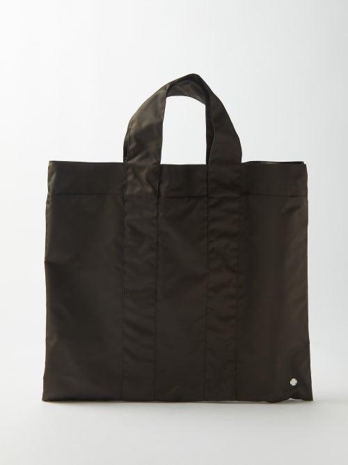 The Row - Sam Nylon Tote Bag - Womens - Dark Brown