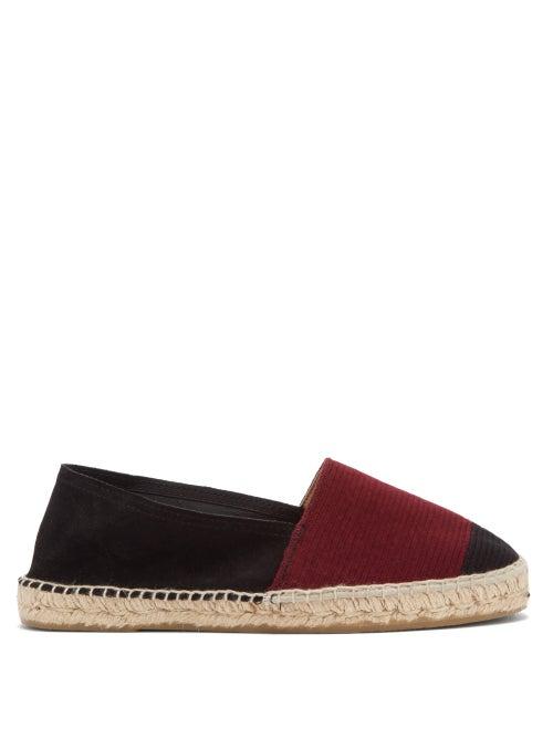 Matchesfashion.com Guanabana - Woven Stripe Espadrilles - Mens - Burgundy Multi