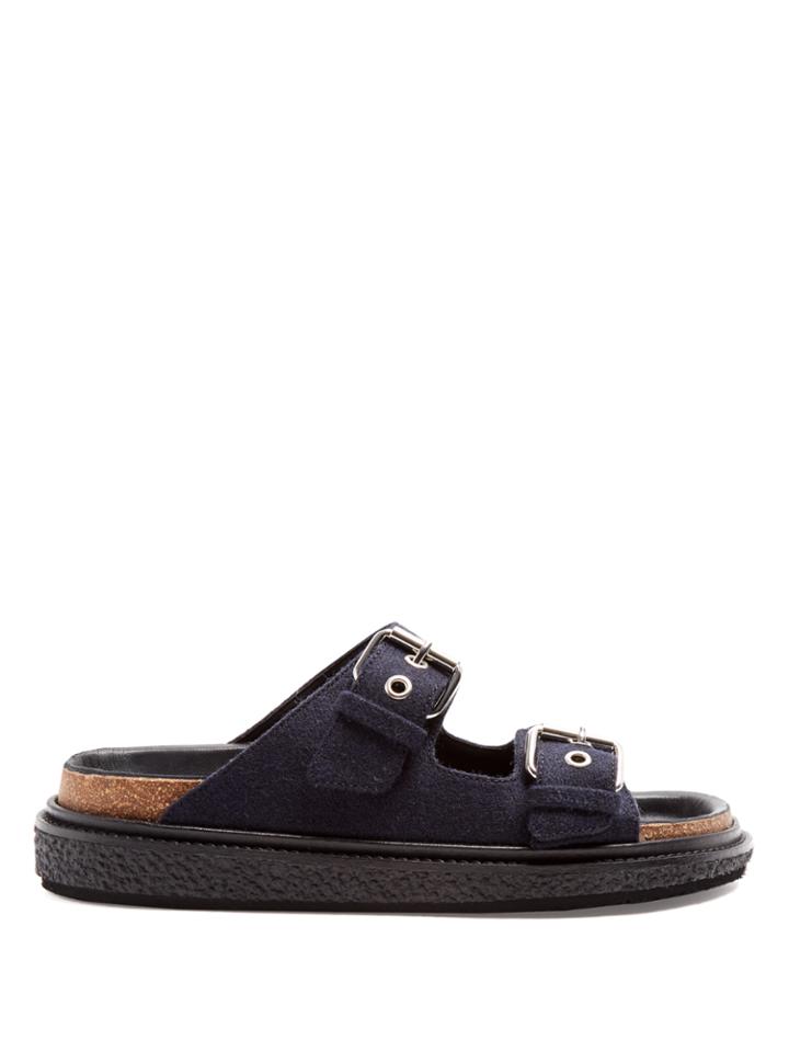 Isabel Marant Ledkin Flannel Flat Sandals
