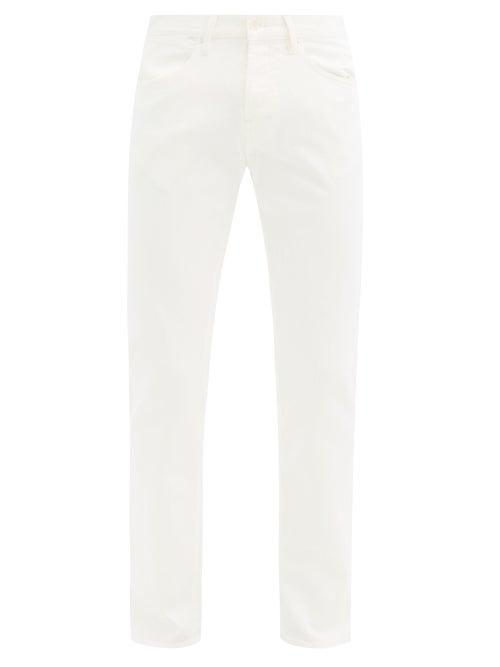 Matchesfashion.com Gabriela Hearst - Anthony Mid-rise Slim-leg Jeans - Mens - Cream