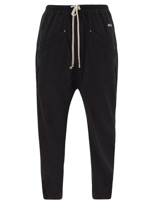 Matchesfashion.com Rick Owens Drkshdw - Cotton-jersey Cargo Track Pants - Mens - Black