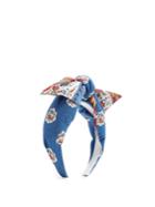 Benoît Missolin Francette Floral-print Cotton Headband