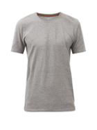 Mens Basics Paul Smith - Logo-patch Cotton-jersey T-shirt - Mens - Grey