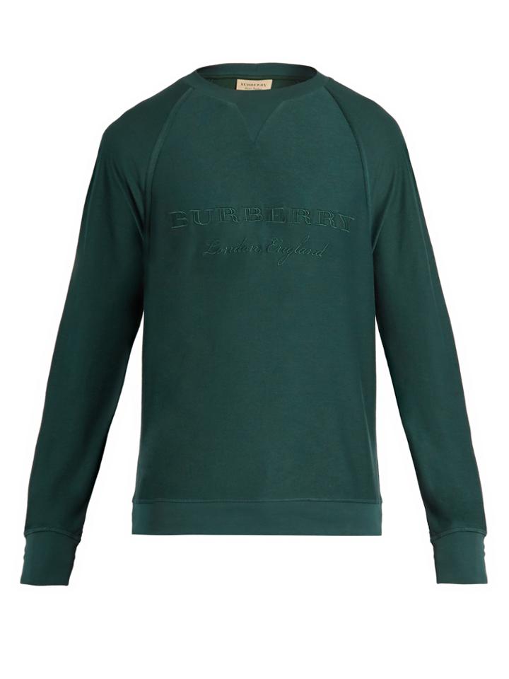 Burberry Coleford Logo-embroidered Jersey Sweatshirt