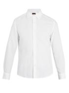 Matchesfashion.com Altea - Point Collar Cotton Blend Shirt - Mens - White