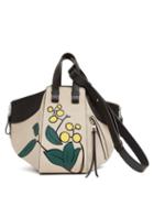 Loewe - Hammock Small Floral-print Leather Shoulder Bag - Womens - Cream Multi