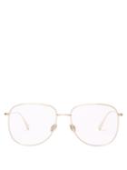 Matchesfashion.com Dior Eyewear - Diorstellaire08 Aviator Metal Glasses - Womens - Gold