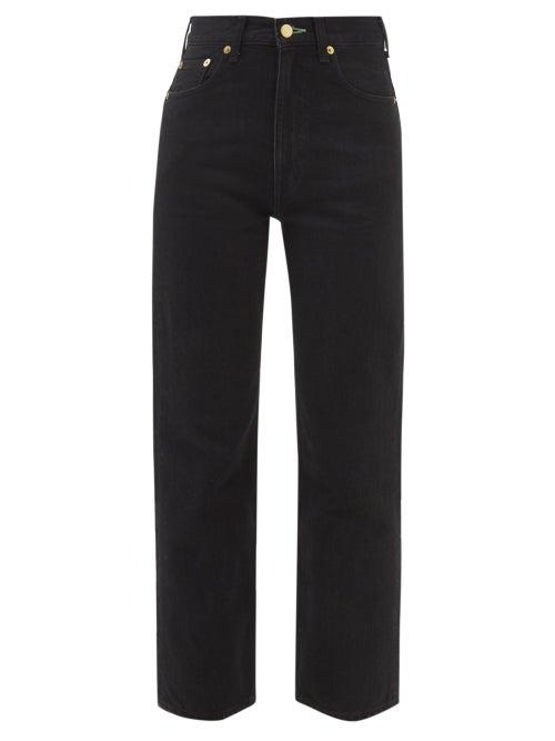 Tu Es Mon Tresor - Emerald Straight-leg Jeans - Womens - Black