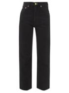 Tu Es Mon Tresor - Emerald Straight-leg Jeans - Womens - Black