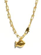 Ladies Jewellery Timeless Pearly - Fish-charm Convertible 24kt Gold-plated Necklace - Womens - Gold