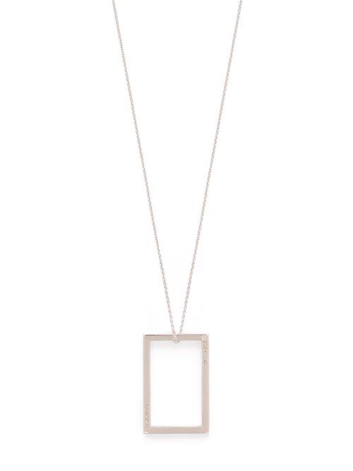 Matchesfashion.com Le Gramme - Le 2.6 Rectangular Sterling Silver Pendant - Mens - Silver