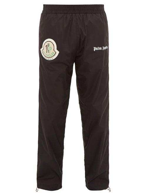 Matchesfashion.com 8 Moncler Palm Angels - Side Stripe Track Pants - Mens - Black