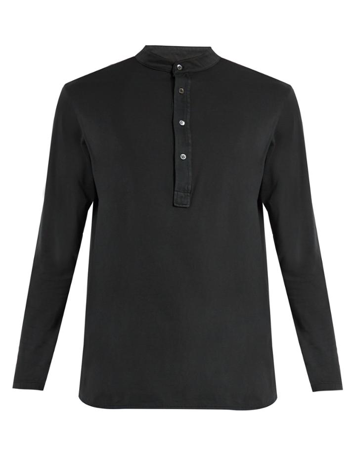 Barena Venezia Long-sleeved Cotton Henley T-shirt