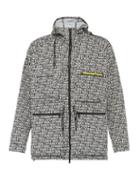 Matchesfashion.com 7 Moncler Fragment - Logo Print Zip Through Jacket - Mens - Black Multi