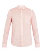 120 Lino Polka-dot Fil Coup Linen Shirt